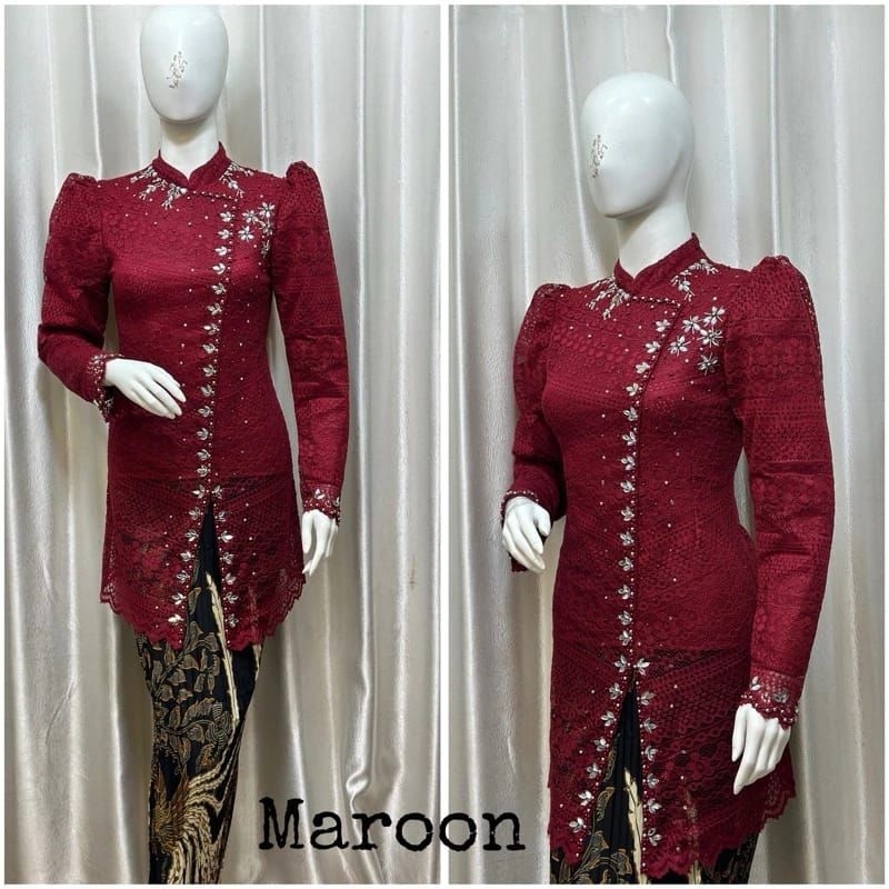 KEBAYA BRUKAT VANIA BRUKAT PAYET MODEL TERBARU/KEBAYA MODERN/KEBAYA WISUDA/BAJU KEBAYA MODEL TERBARU