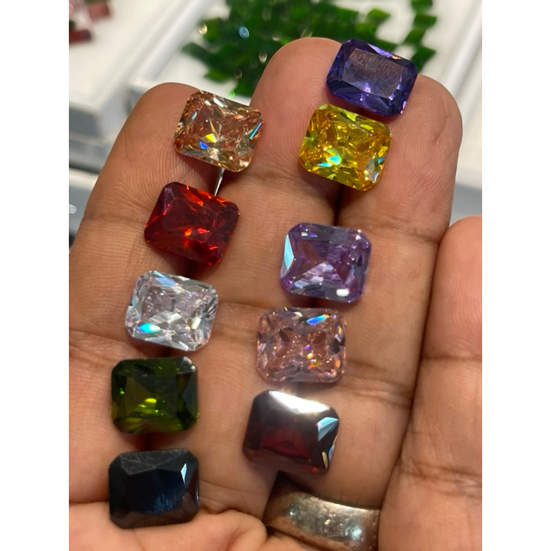 Amerikan diamond kotak 9x11 harga satuan zircone american