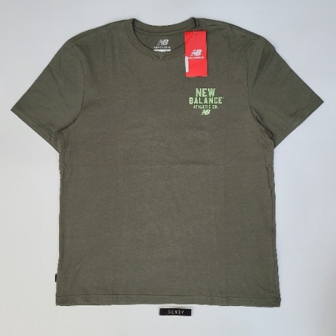 New Balance NB Athletic Co. Logo T-shirt Men's Tee Original 100% Ori Asli Authentic Resmi PT MAP Spo