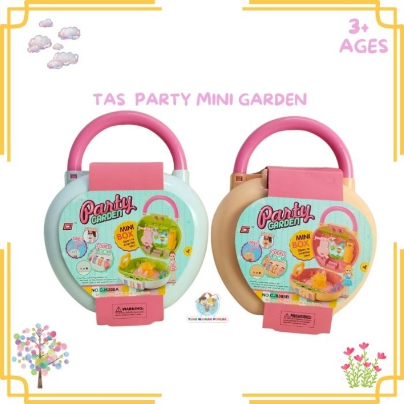 MAINAN TAS PESTA ANAK PEREMPUAN PARTY GARDEN MINI