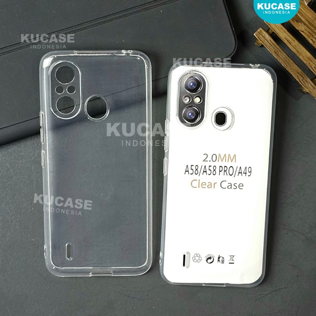 Itel A49 Itel A70 CLEAR CASE 2.0mm Softcase Bening Transparan Case Itel A49 Itel A70