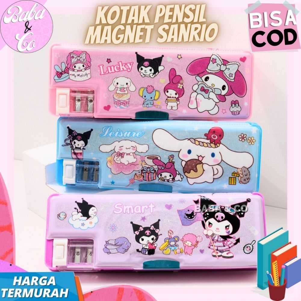 

KOTAK PENSIL MAGNET SANRIO FREE RAUTAN MINI LUCU TEMPAT PENSIL SANRIO MAGNET DUA SISI MAGNET UNIK
