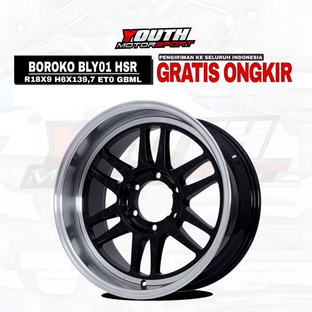 VELG R18 MODEL RPF1 HSR BLY UNTUK PAJERO,FORTUNER,HILUX,TRITON DLL