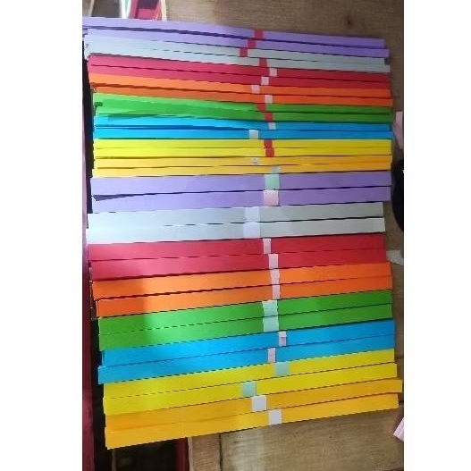 

Paper Quilling 2 Warna Ukuran 1 cm Isi 100 Lembar 70/80 GSM