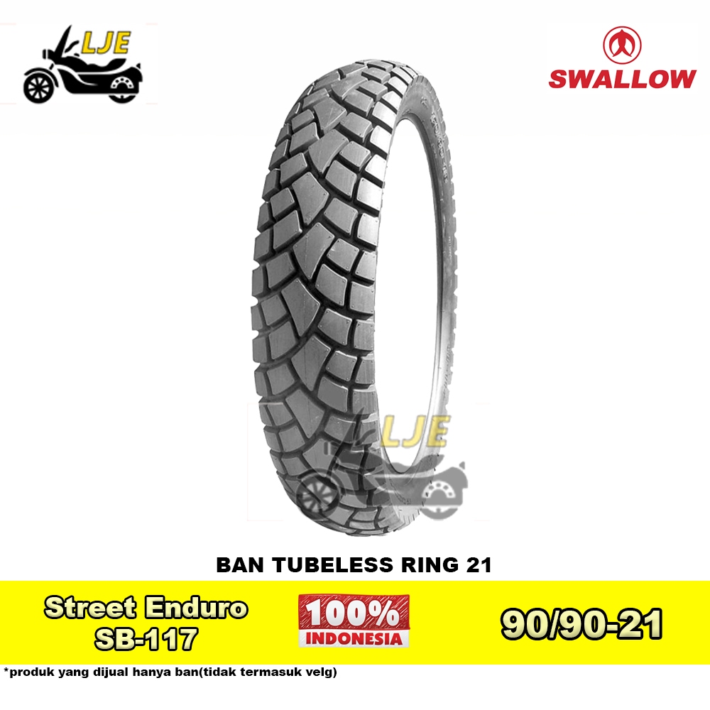 Swallow Ban Motor Tubeless Street Enduro Ring 21 - Ban Baru