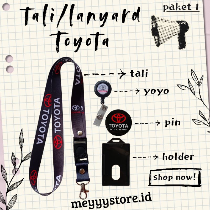 

Tali / Lanyard TOYOTA Termurahhh!! Ready Stok!!!