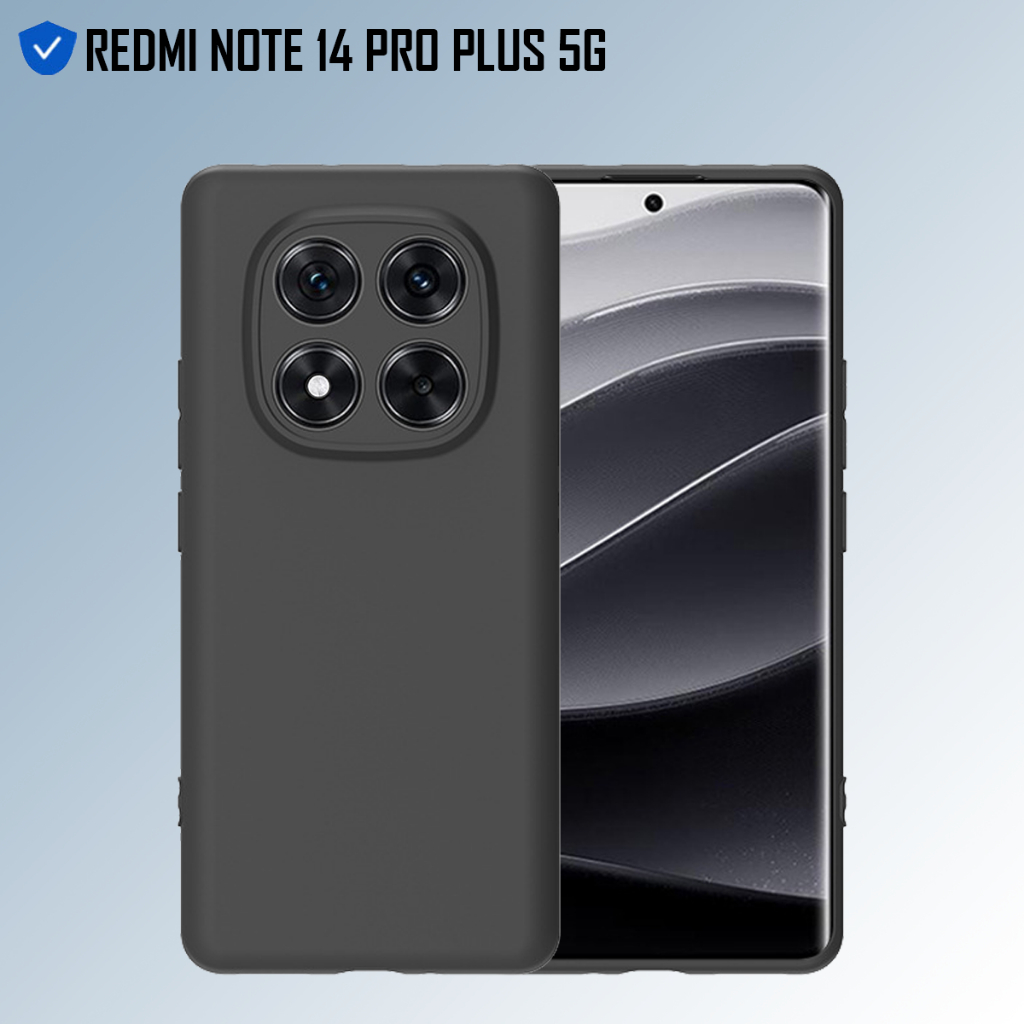 Case Redmi Note 14 Pro Plus 5G Black Matte Premium Ultra Slim Casing