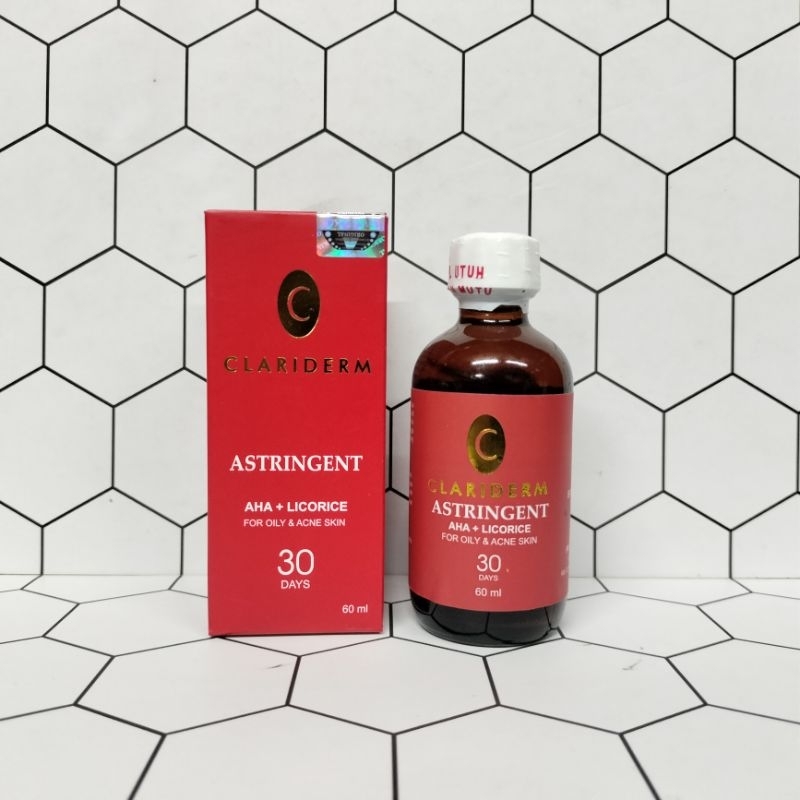 toner clariderm ori astringent aha + licorice