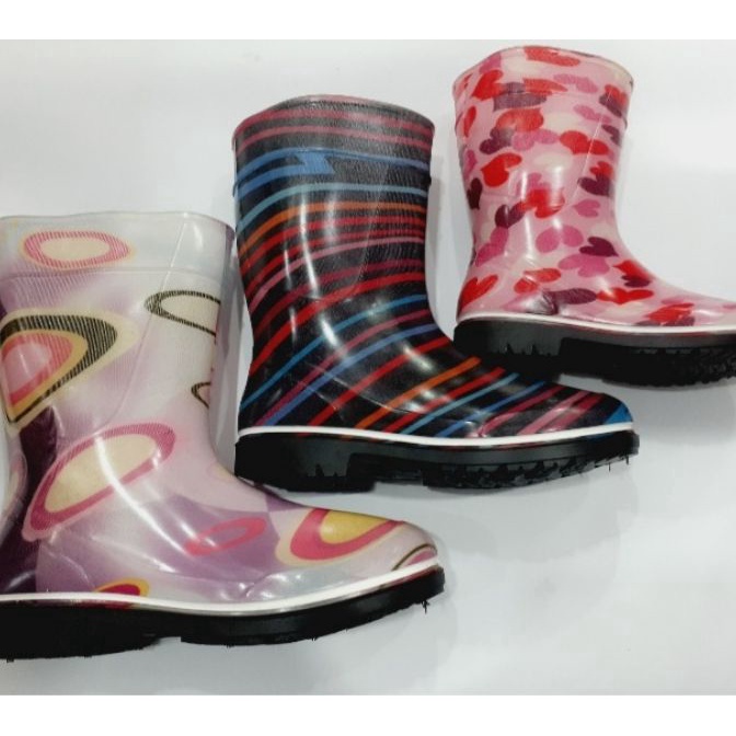 KI3 AP Boots Hujan Girly SeriesBot Hujan Anak Perempuan Cewek