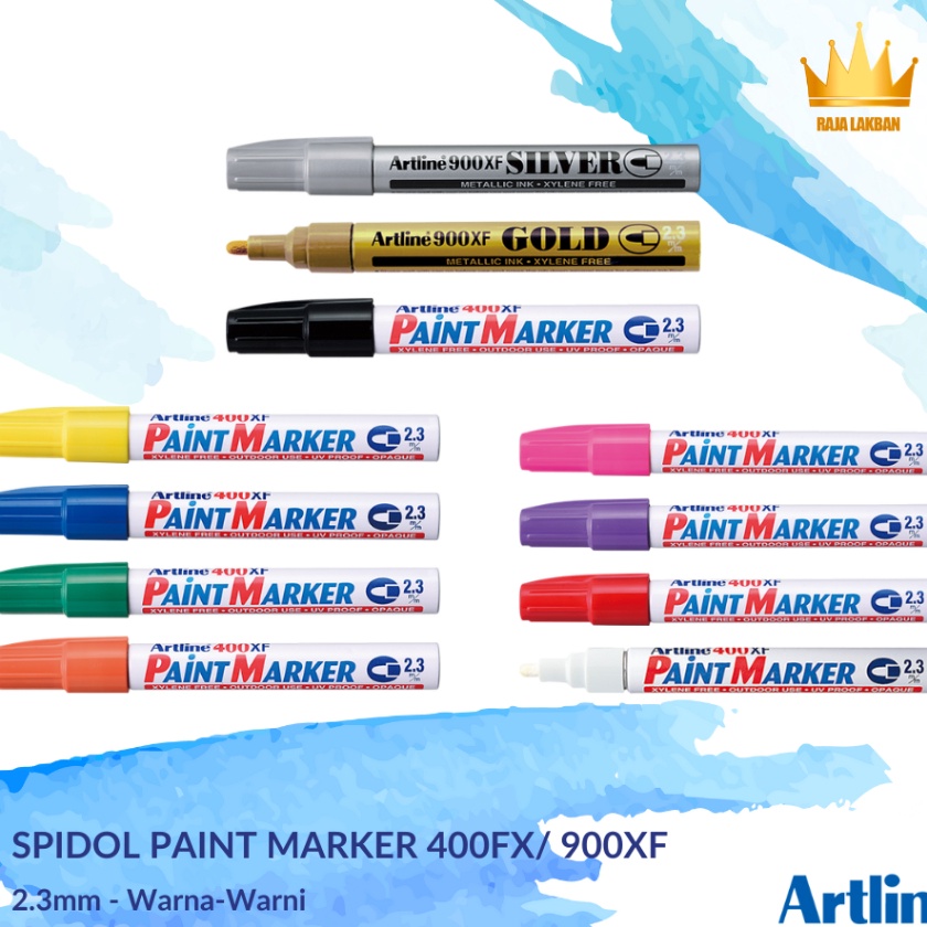 

KI3 Spidol Paint Marker Spidol Permanent Warna Spidol Permanent ArtPaint Marker 4XF 9XF 23 mm WarnaWarni