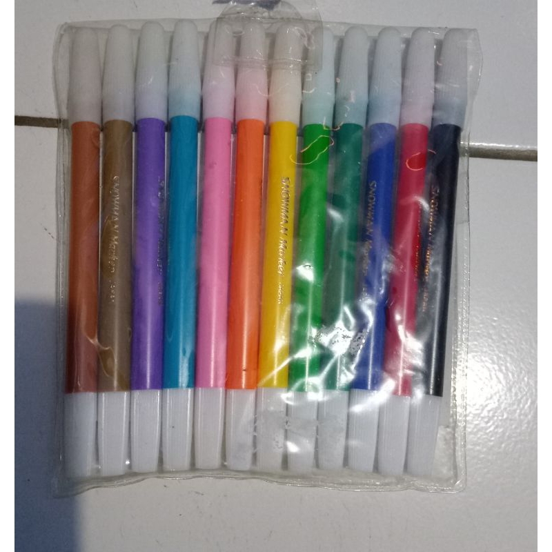 

SNOWMAN SPIDOL KECIL 1 SET 12 WARNA