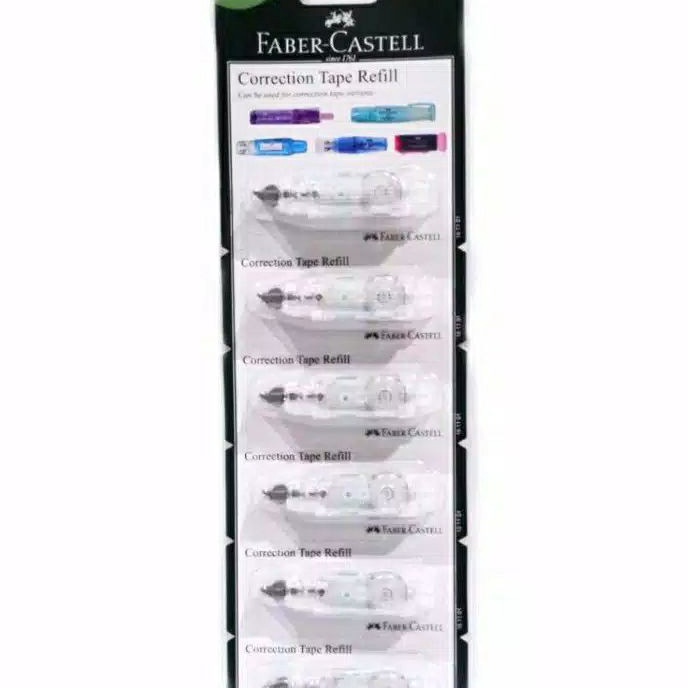 

KP8 Refill Correction tape QJR Faber Castell isi 6 Pcs