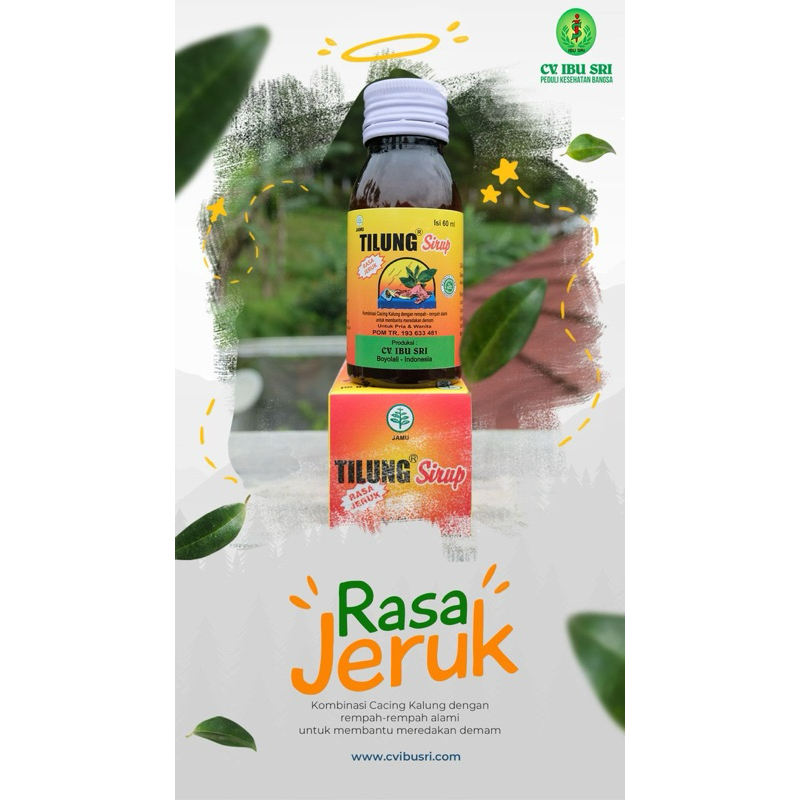 TILUNG SIRUP / SIRUP CACING KALUNG Rasa Jeruk