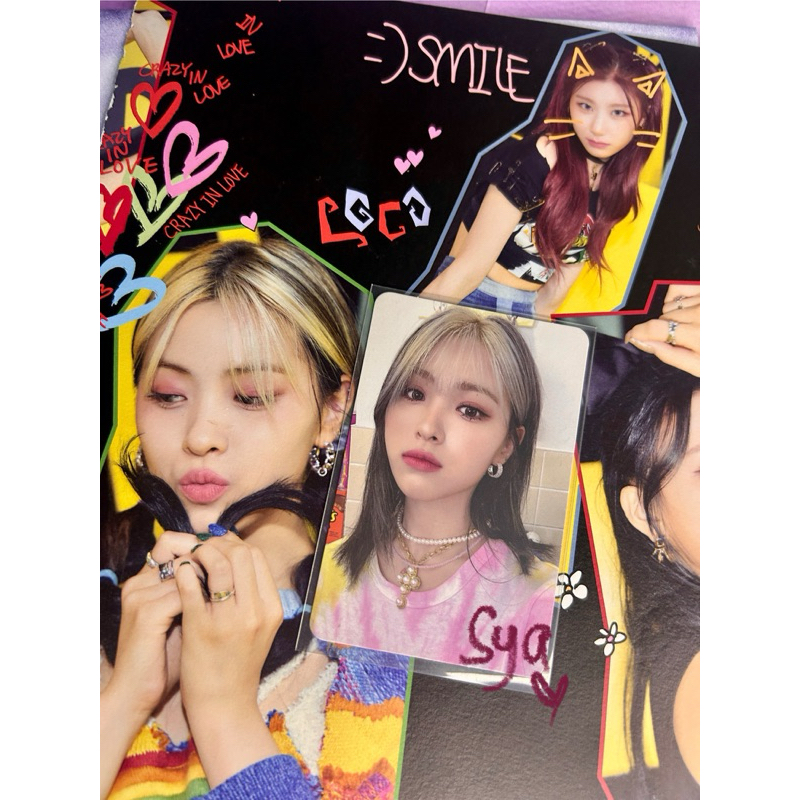 RYUJIN ITZY OFFICIAL PHOTOCARD CRAZY IN LOVE CIL PC ALBUM
