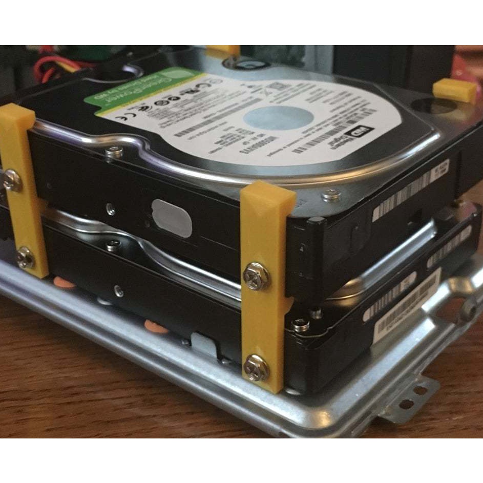 Extra Stand Hardisk 35 2 Susun CPU PC Komputer Rak HDD Bracket Case Dudukan Hard Disk Mount Docking