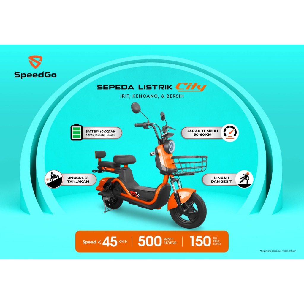 SPC SpeedGo City - Sepeda listrik - 500watt