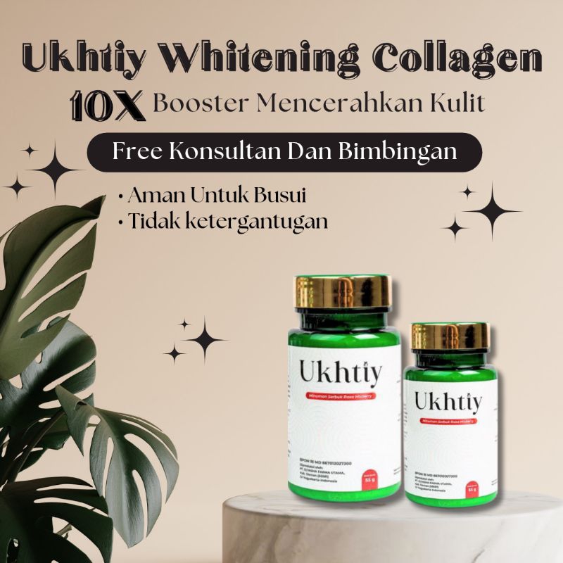 Ukhtiy Collagen Drink Original Minuman Pemutih Badan Ampuh Beauty Drink Bpom Halal