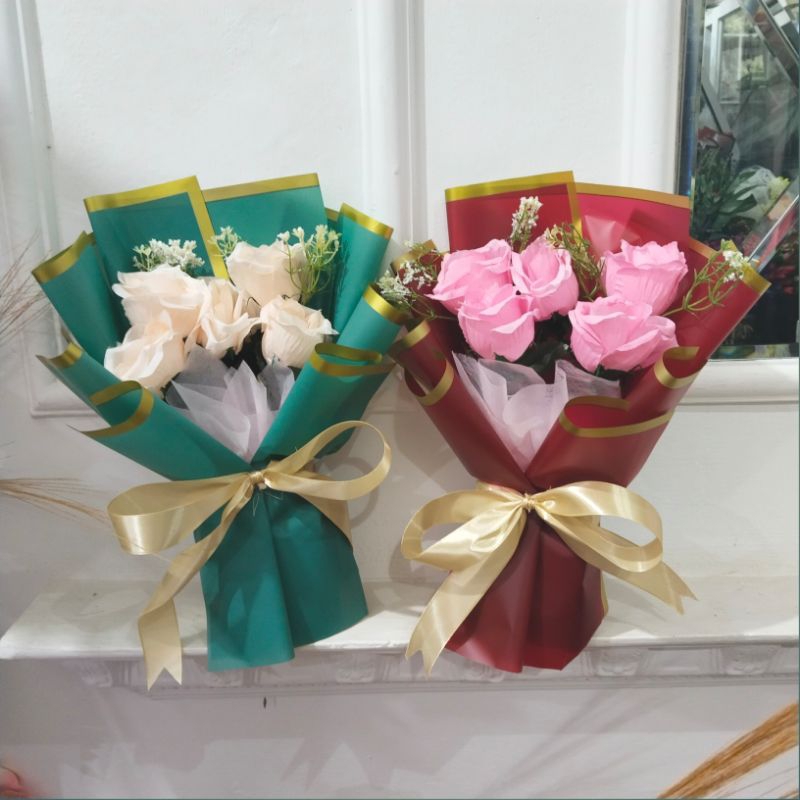 Buketforyou - Buket Bunga Rose Artificial Untuk Cewek dan Cowok Hadiah Wisuda Graduation Ultah