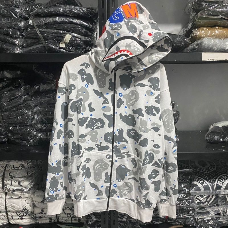 HOODIE ZIPPER BAPE CAMO MIRROR