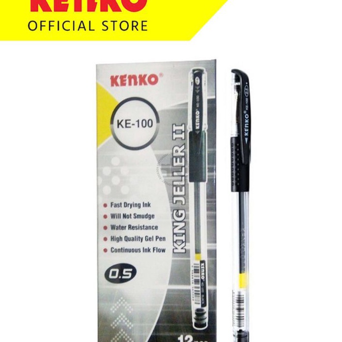 

Top Pulpen Gel Kenko KE1 King Jeller 5mm 1pak12pcs