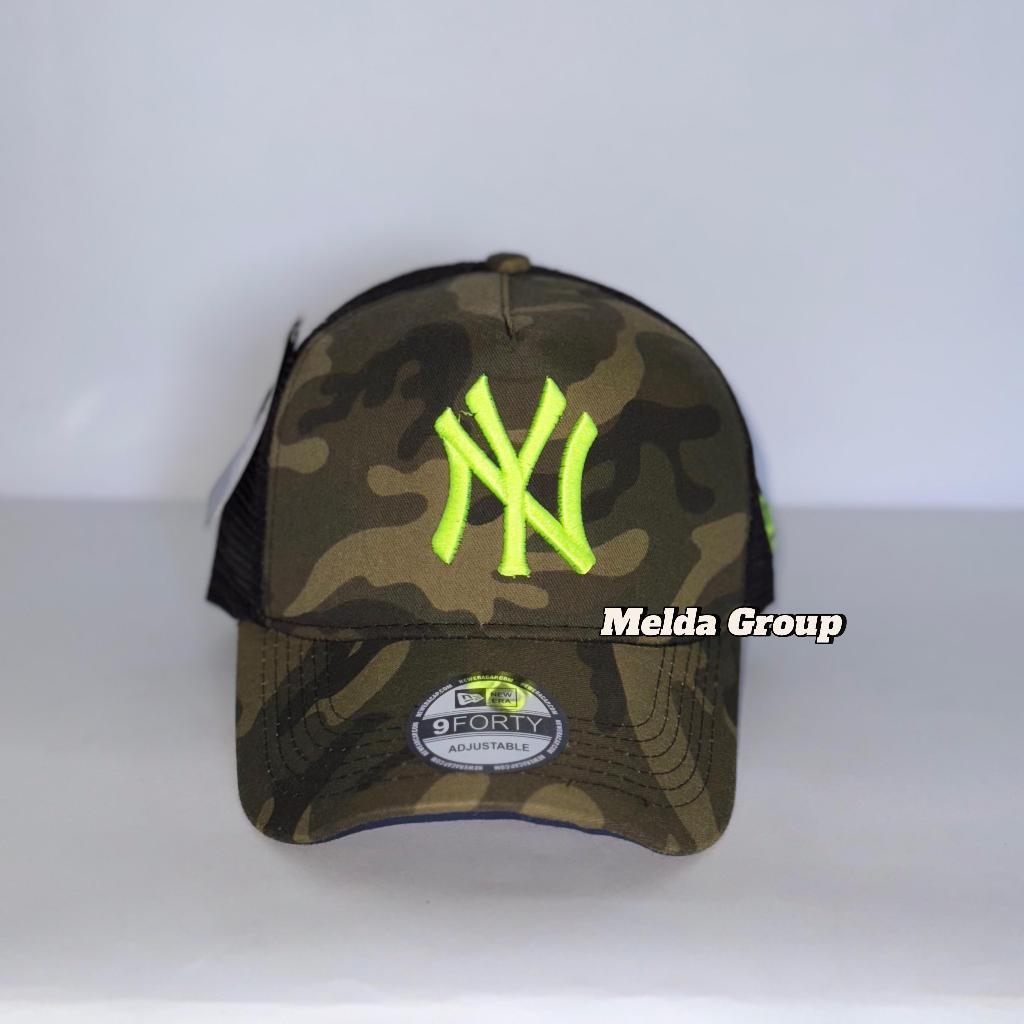 Topi Baseball Unisex NY Damage Ripped Sobek Camo Full Tag Bahan Tebal Bisa COD / Topi Loreng Premium