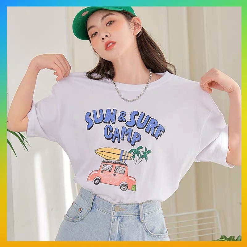 Kaos Oversize Wanita Sun Surf