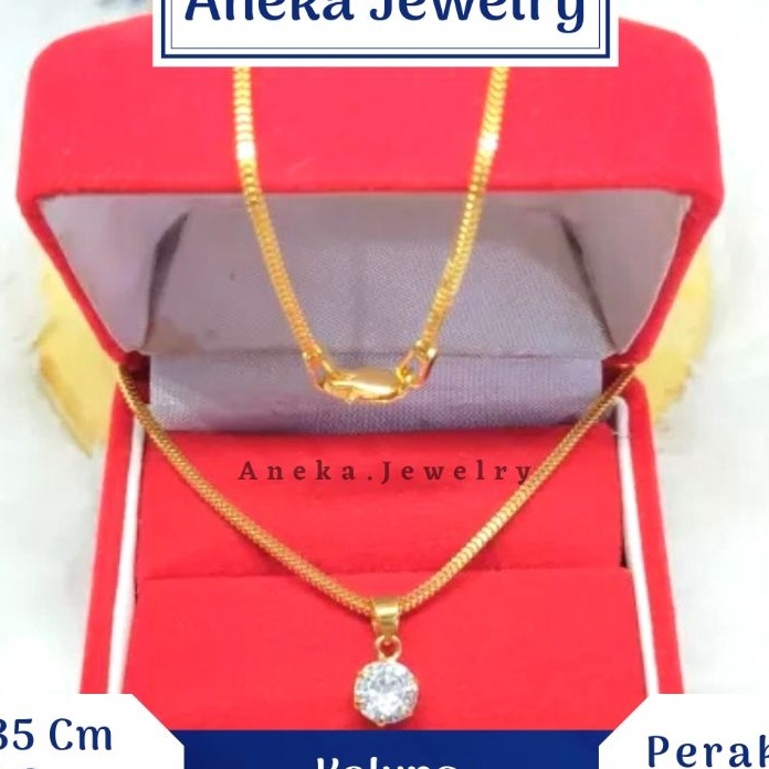 FG2 Kalung Milano Anak  Liontin Desi Sepuh Emas Kuning Perak 925