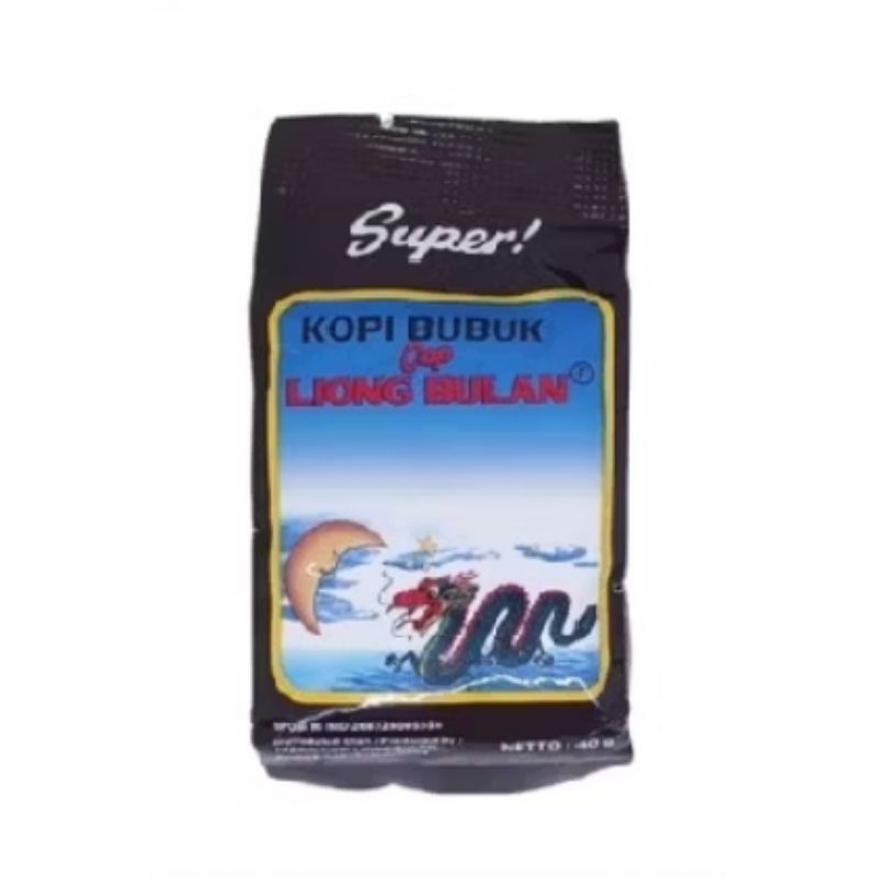 

1PCS kopi bubuk liong bulan super (tanpa gula) 40gr,