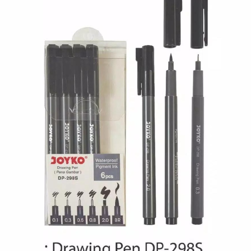 

KP8 Drawing Pen Set Joyko DP298S isi 6 pcs