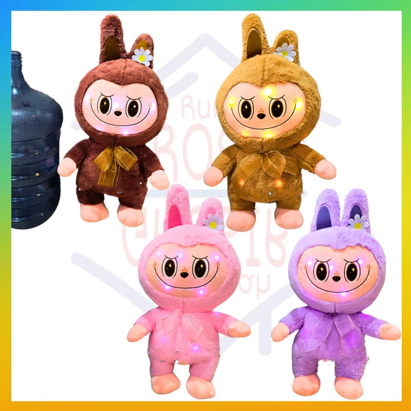 Labubu The Monsters Exciting Macaron Labu Labu Boneka Anak Macarons Jumbo LED