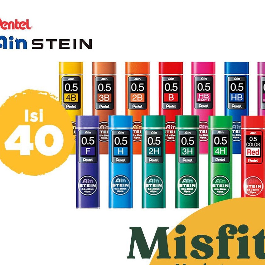 

Terbaik Pentel Ain Stein Mechanical Pencil Lead Refill 5 mm