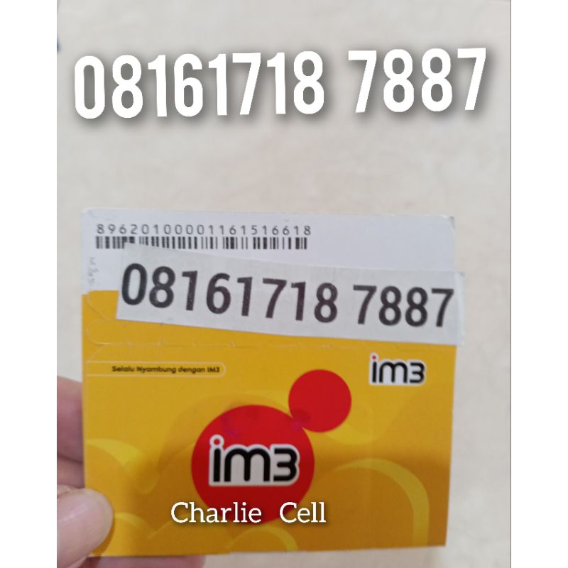 Kartu Perdana Indosat 4G 5G 12 Digit Nomor Cantik 08161718 7887 Free Kuota Utama 4 GB