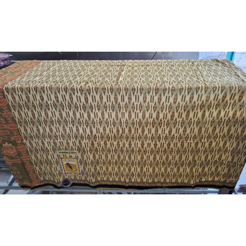 Sarung Goyor Botol Suheb Super Cap Sahara Warna Kuning Tenun ATBM Bali Super Warna Nusantara Habaib 