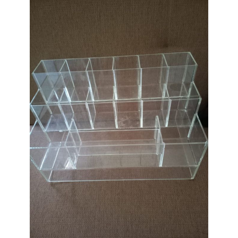 Kotak RAK ACRYLIC BOX ORGANIZER RAK PULPEN AKRILIK RAK PENSIL ACRYLIC RAK MAKEUP/PULPEN/PENA/SPIDOL 