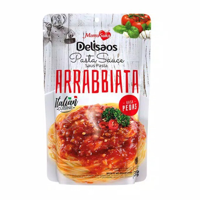 

saus spicy arrabbiata delisaos 315