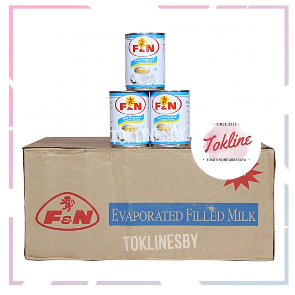 

[ 6 /12 / 24 / 48 KALENG ] F&N FN EVAPORATED MILK SUSU EVAPORASI 380ml