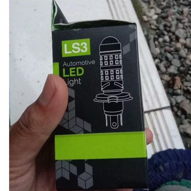 LAMPU LED UTAMA MINI LASER H4 LS2 LS3 LUMINOS LED 2 WARNA  PUTIH KUNING PLUS SENJA