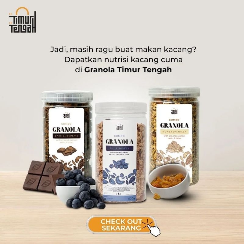 

GRANOLA TIMUR TENGAH MAKANAN SEHAT UNTUK DIET 250 GRAM DAN 500 GRAM