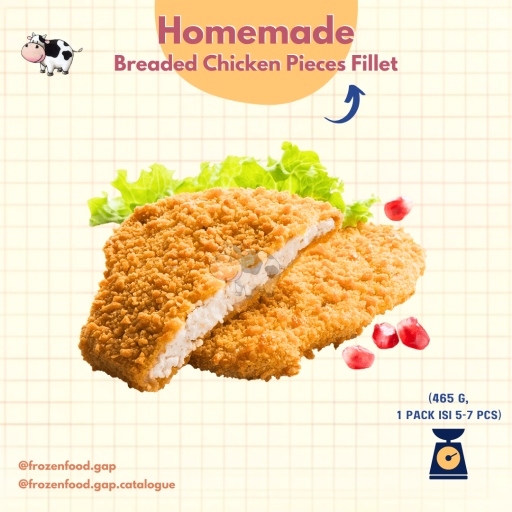 

HOMEMADE BREADED CHICKEN PIECES FILLET | FROZENFOODGAP