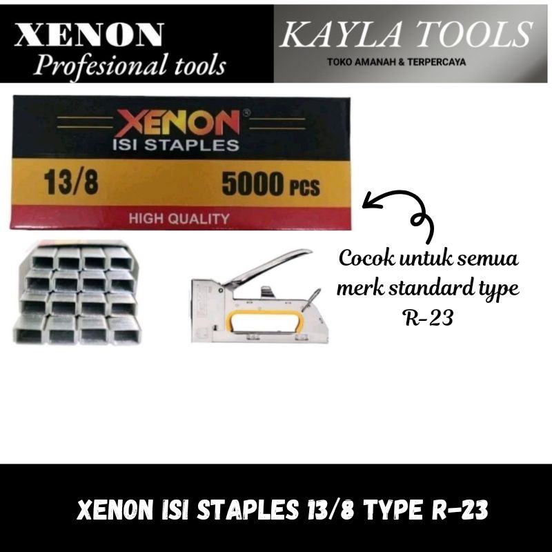 

XENON ISI STAPLES 13/8 ISI REFILL STAPLES Type R-23