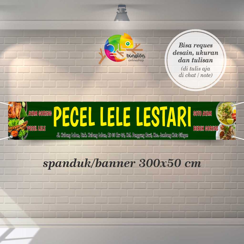 Cetak Spanduk Banner Pecel Lele