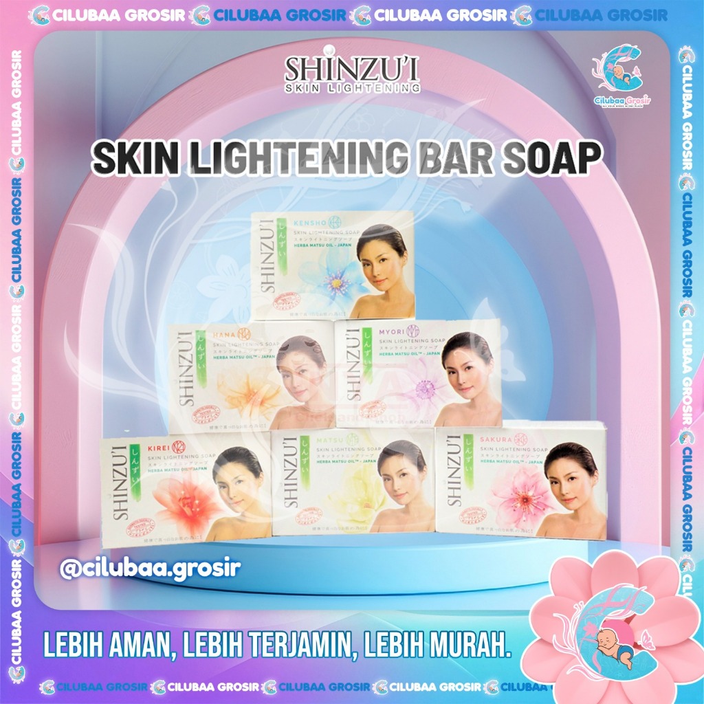 Shinzui Skin Lightening Bar Soap 80gr || Shinzu'i Sabun Mandi Batang