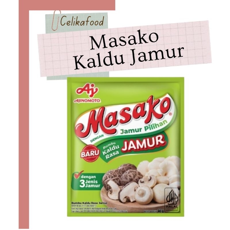 

Masako Kaldu Jamur Sachet 10gr Bumbu Kaldu Ajinomoto Masakan