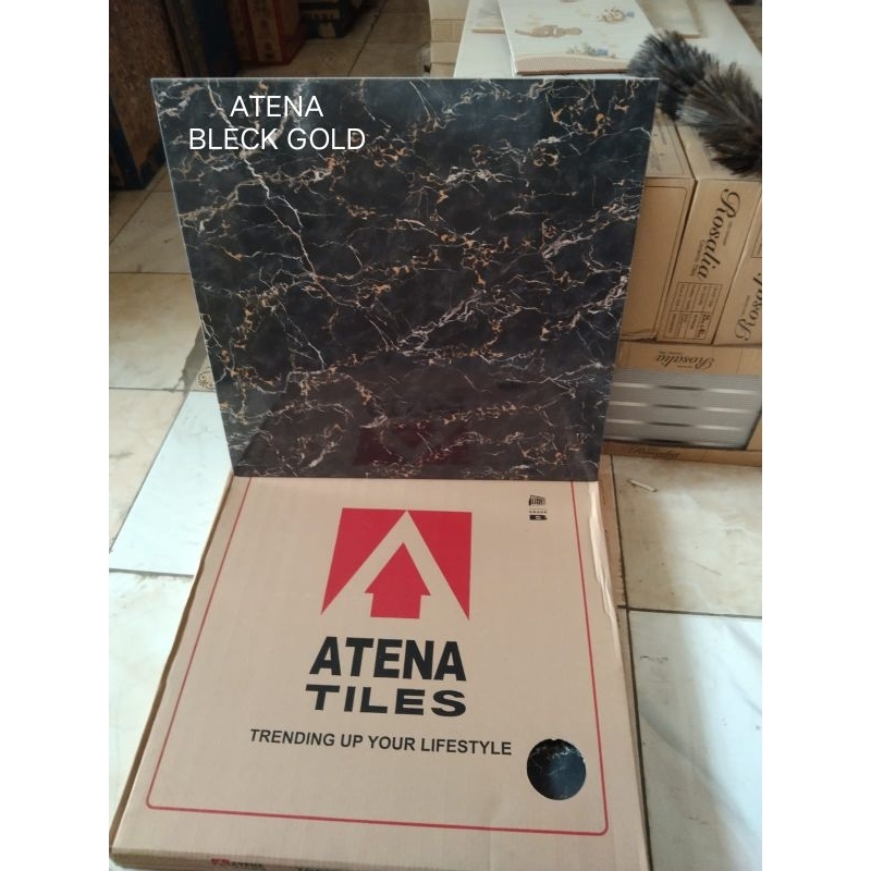 keramik 60x60 hitam glosy