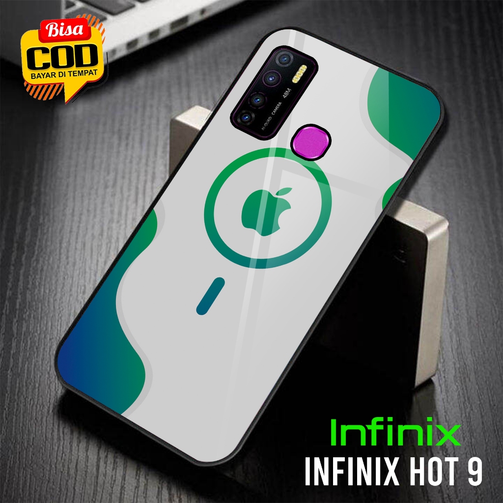 Toly Case Infinix Hot 9 Terbaru [ IPhone Logo Magsafe ] - Casing hp Infinix Hot 9 - Case Hp Infinix 
