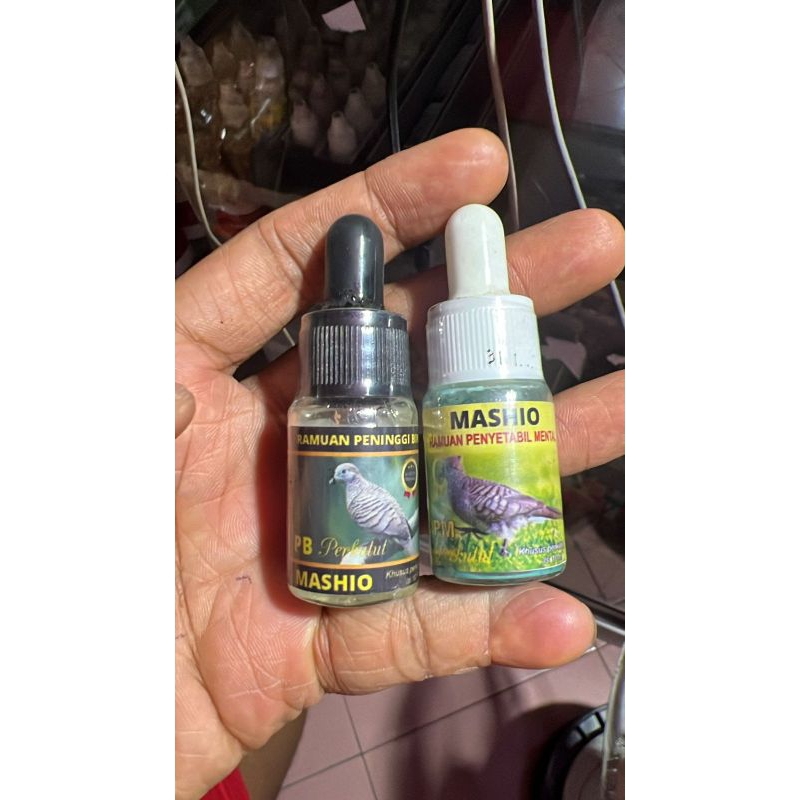 Mashio Ramuan Penyetabil Mental / peningkat birahi untuk burung Perkutut Mashio Perkutut Isi 10ml