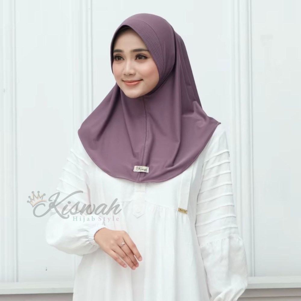 Kiswah - Hijab Instan Hamidah Pinguin Lembut Nyaman Size S