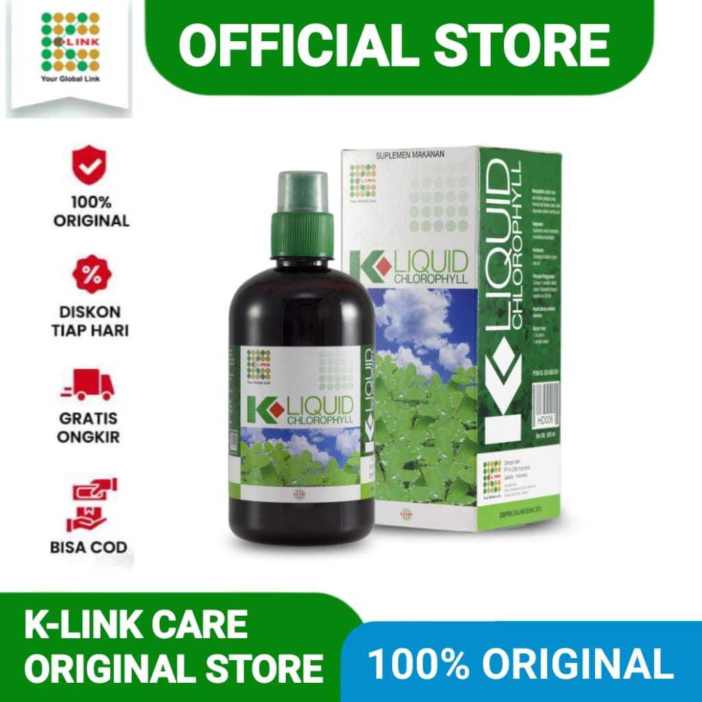 Original Produk K Link.K Liquid Chlorophyll 500 ml.Klorofil Original K Link.Klorofil Asli K Link.K L
