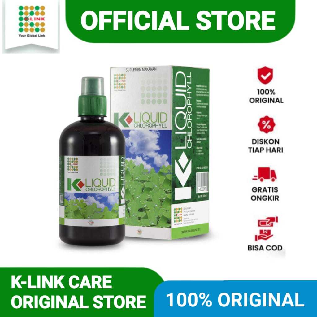 K Link Klorofil 500 ml.K Liquid Chlorophyll.Klorofil Original K Link.Klorofil K Link.Klorofil k link