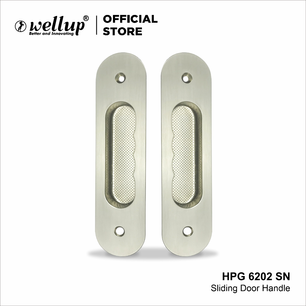 Door Handle Gagang Kunci Pintu Rumah Minimalis Dorong Geser WL002